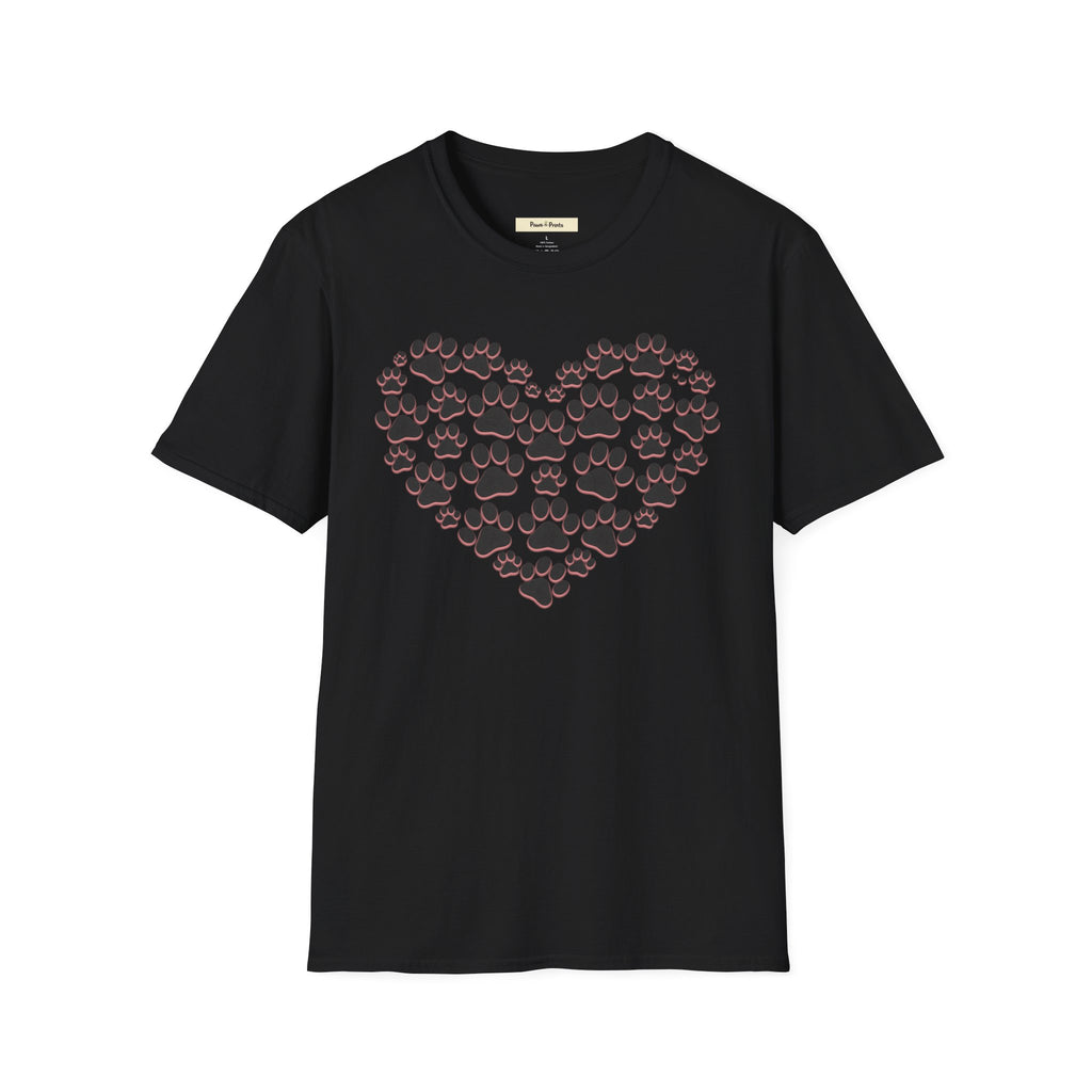 Cat Paw Heart T-Shirt