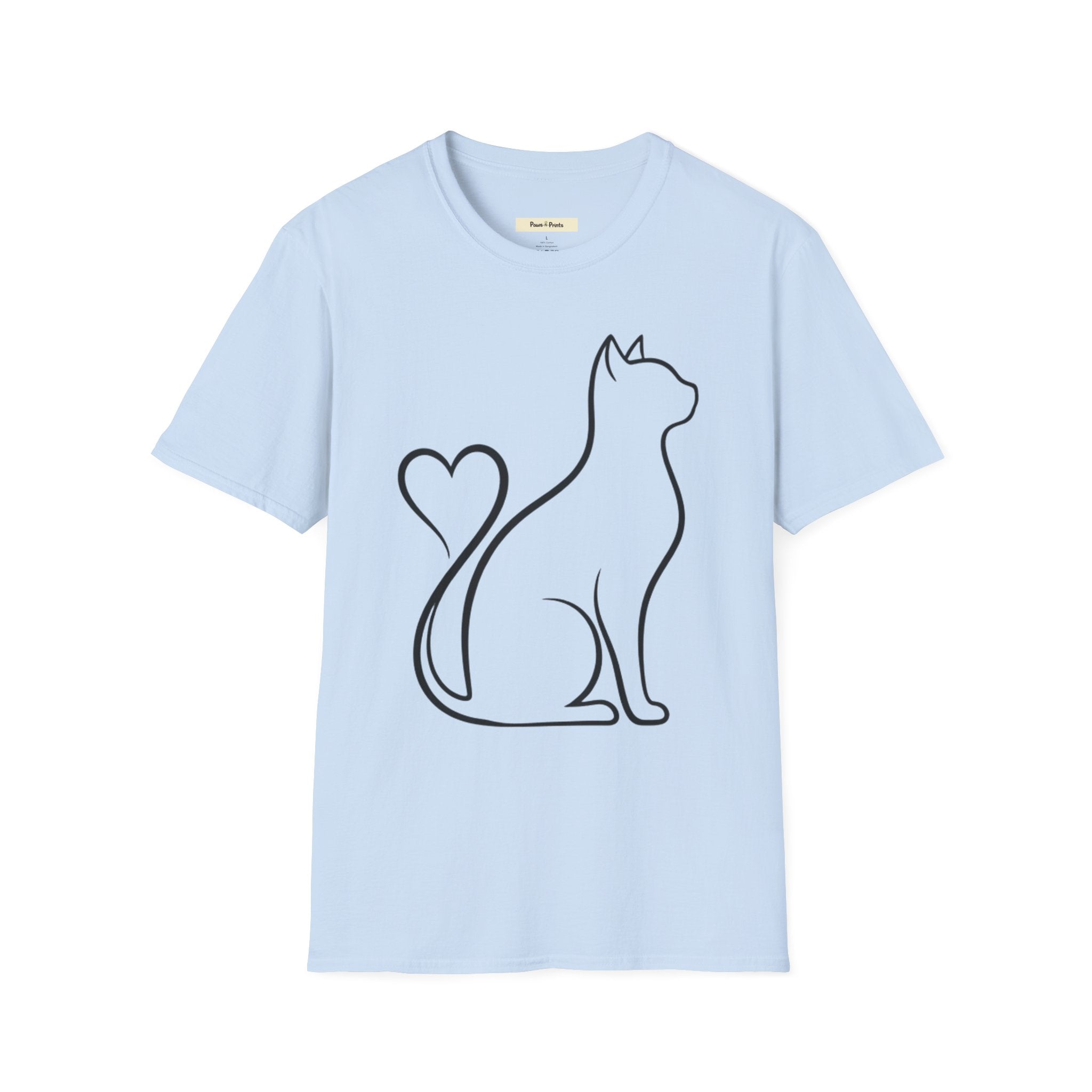 Cat Heart Tail T-Shirt