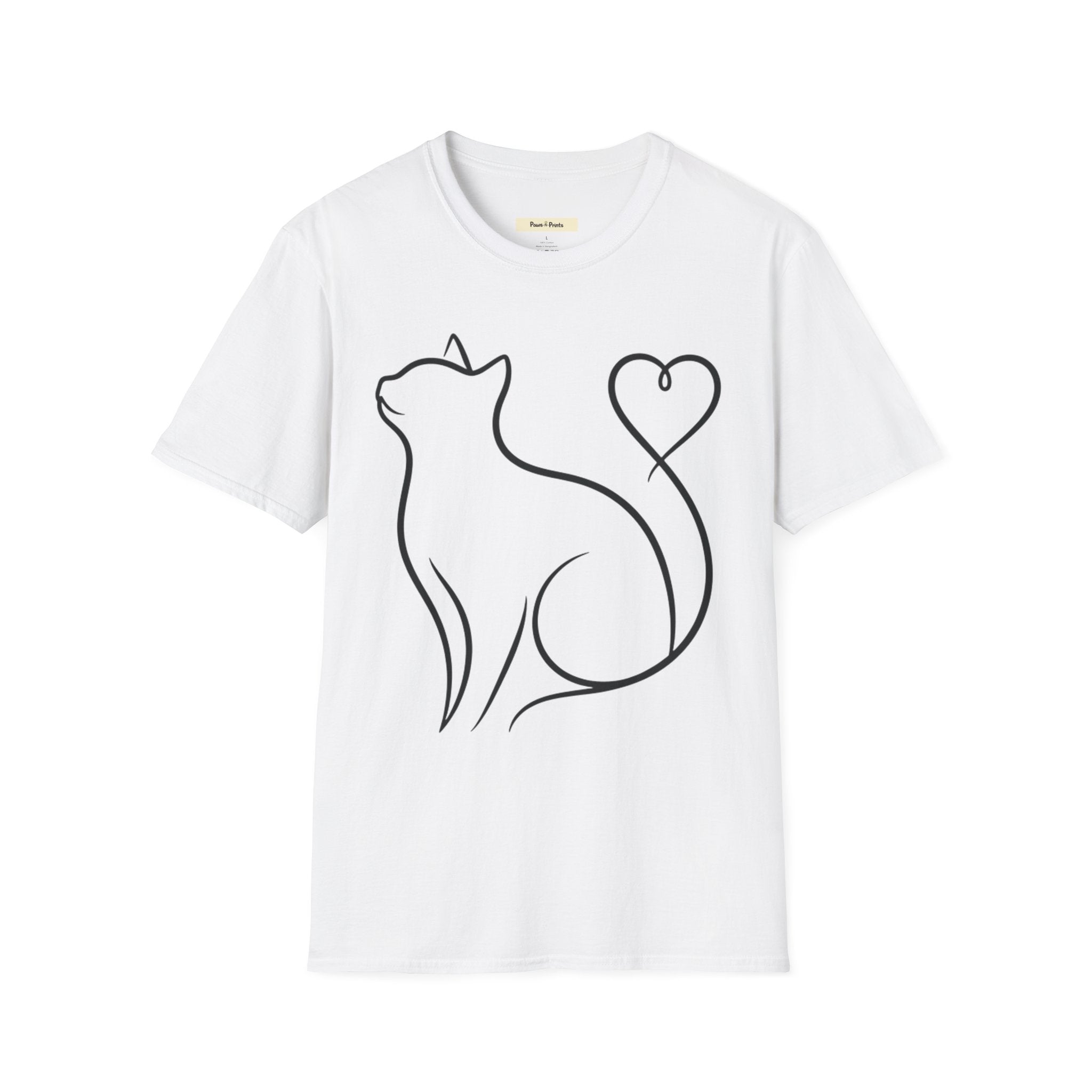 Heart Tail Cat T-Shirt