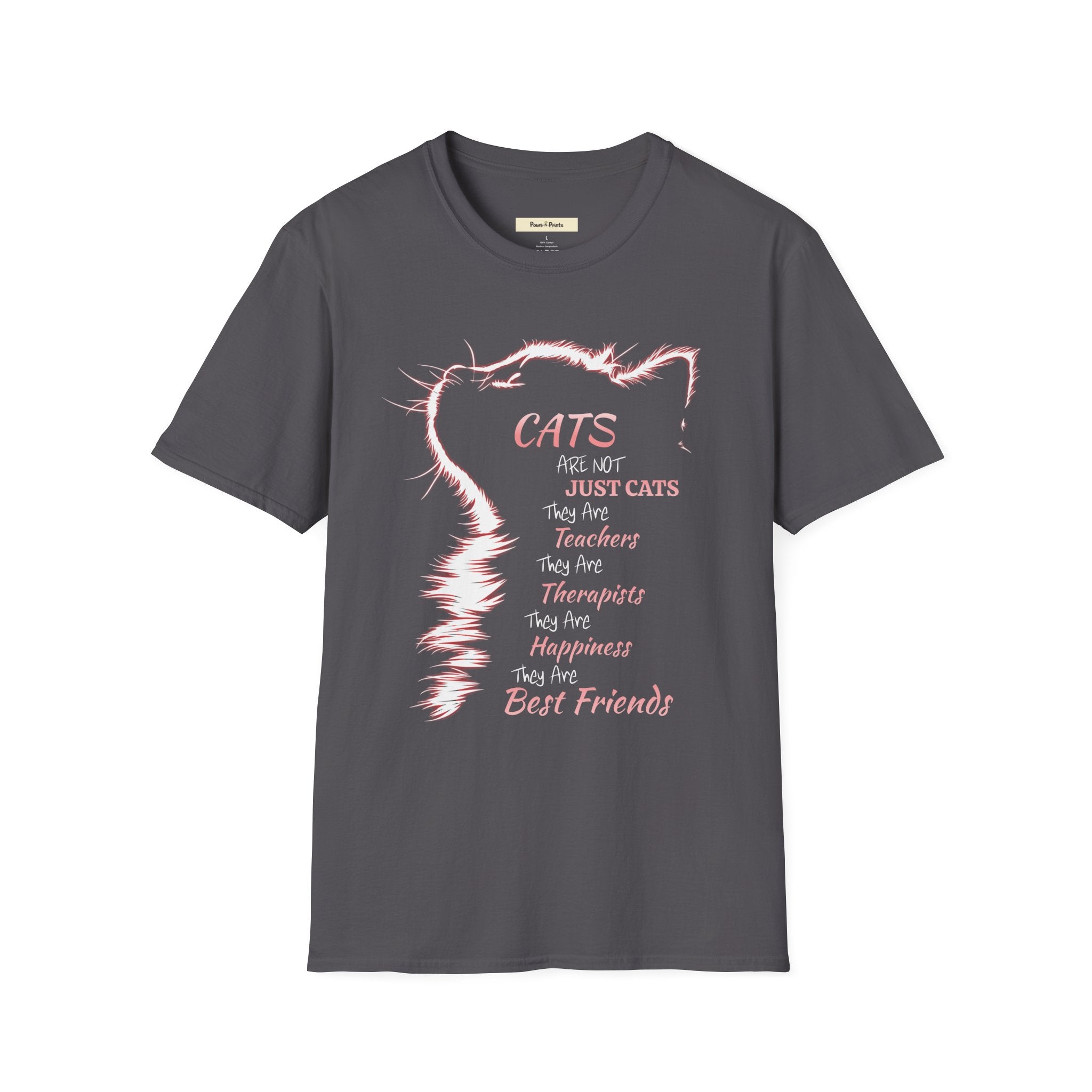Cats Are Not Just Cats- Pink Glow T-Shirt
