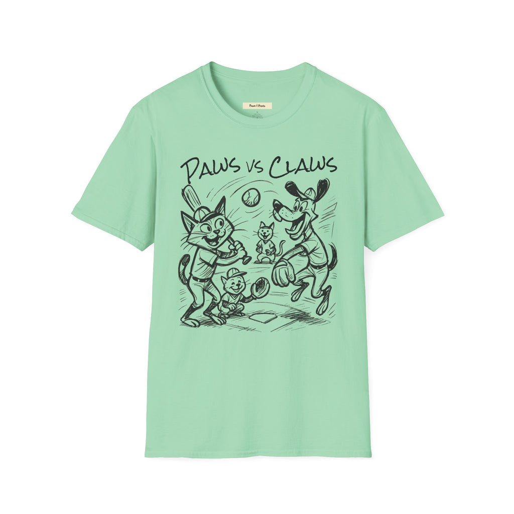 Paws vs Claws- Dog and cat T-Shirt