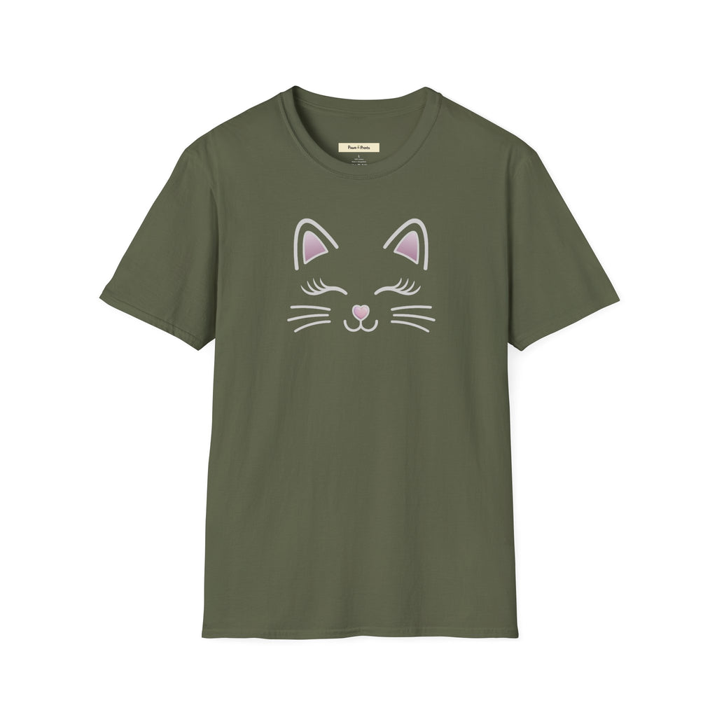 Happy Kittie Face Cat T-Shirt