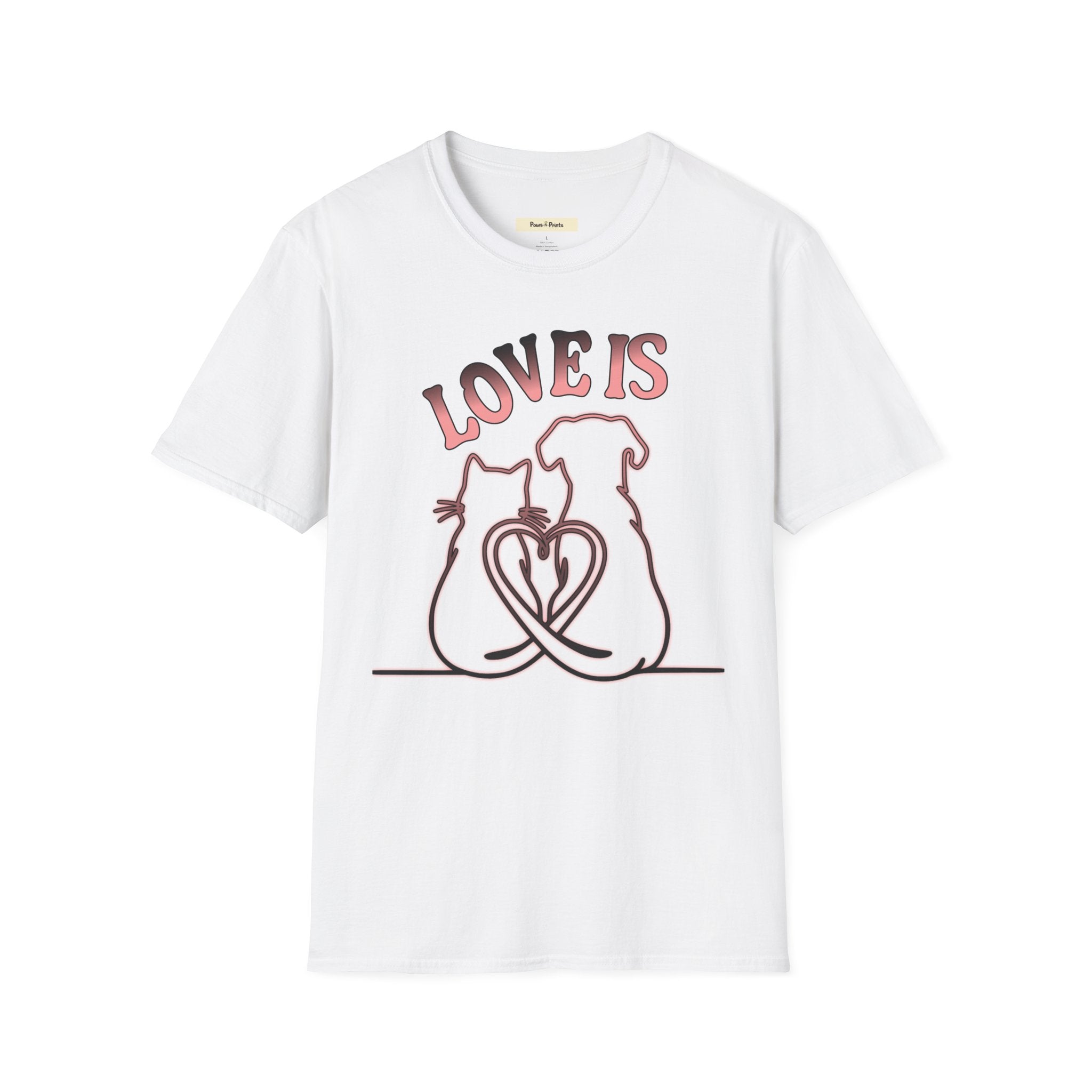 Love is- Cat and Dog T-Shirt