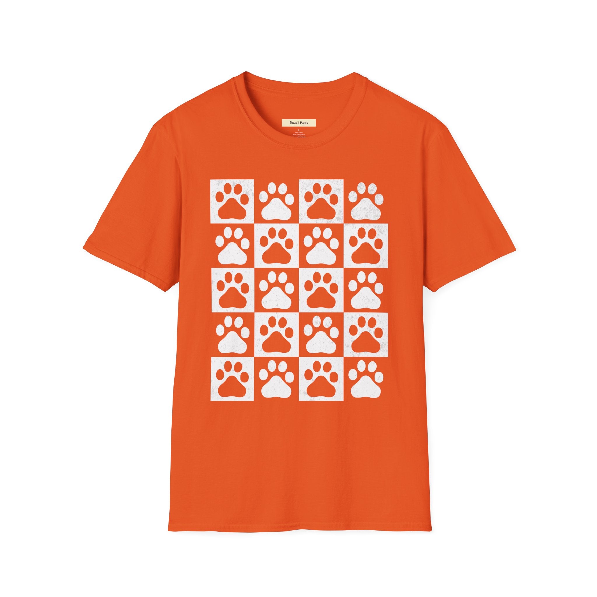 Dog Paw Chess Board T-Shirt