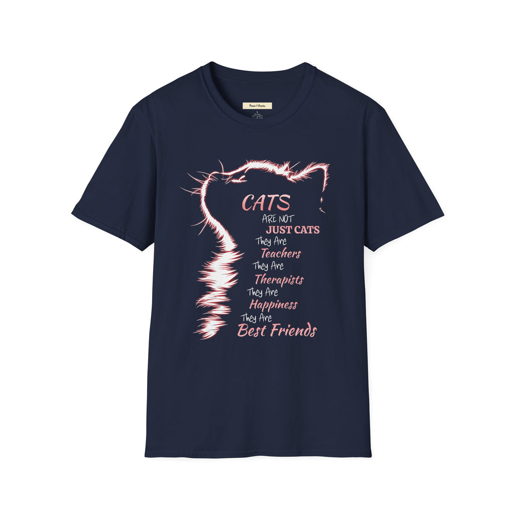 Cats Are Not Just Cats- Pink Glow T-Shirt