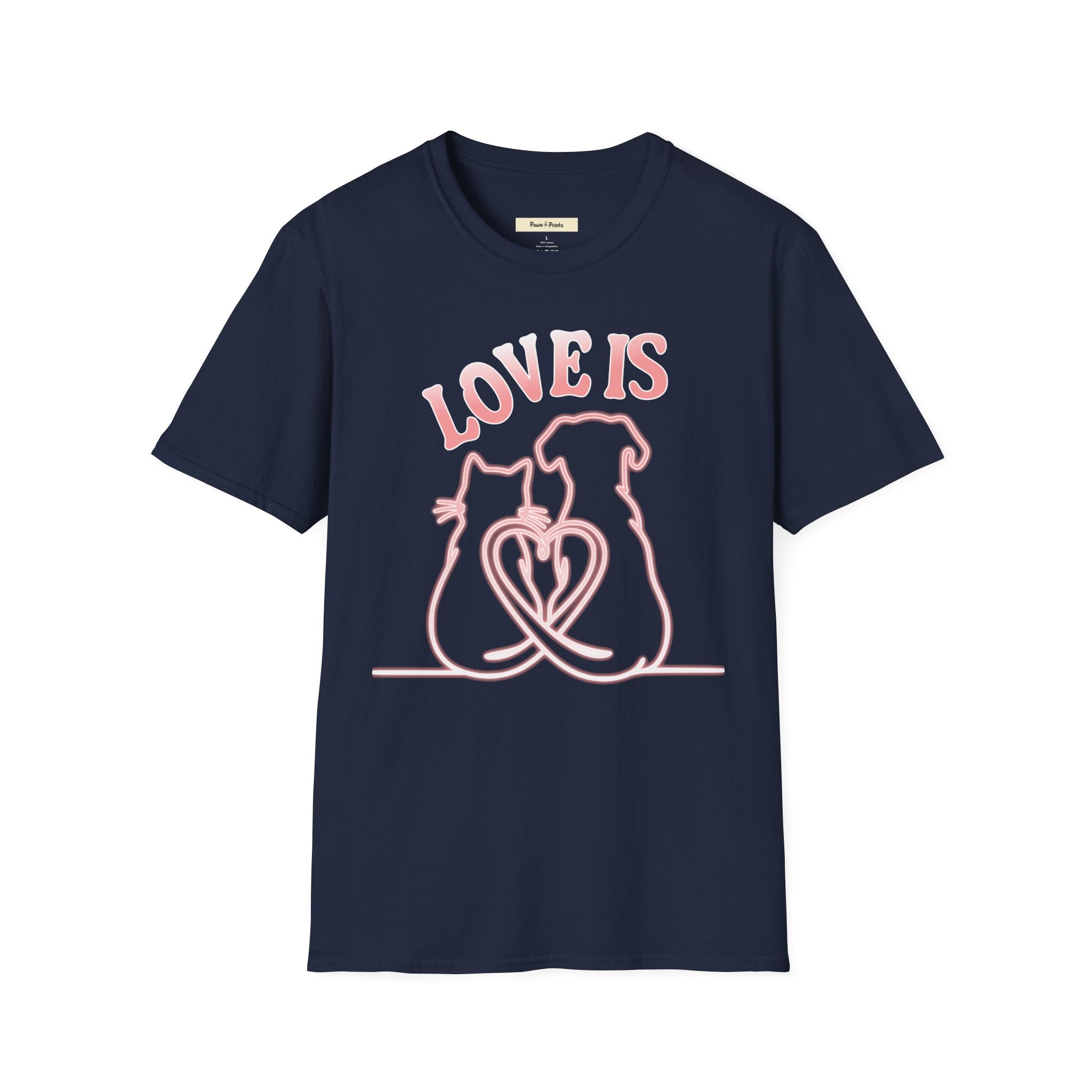 Love is- Cat and Dog T-Shirt