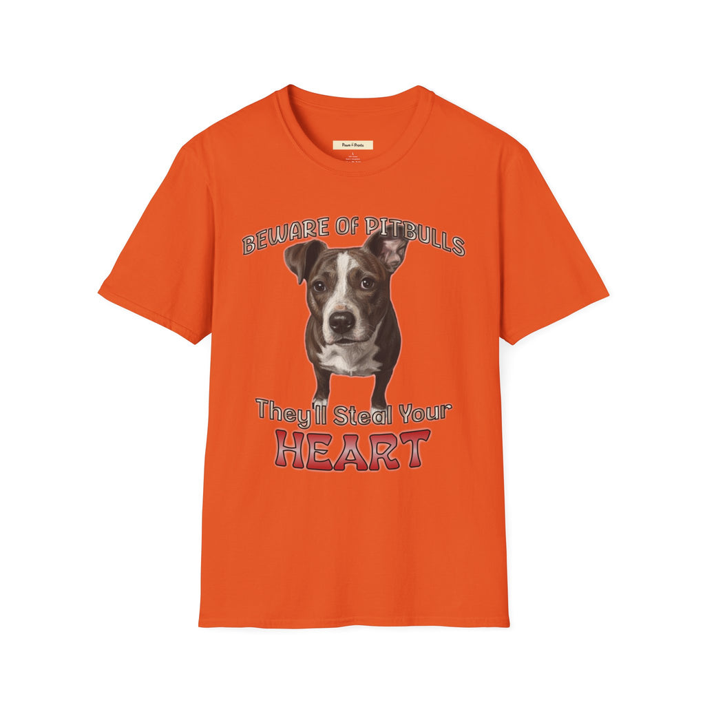 Beware of Pitbulls Dog T-Shirt