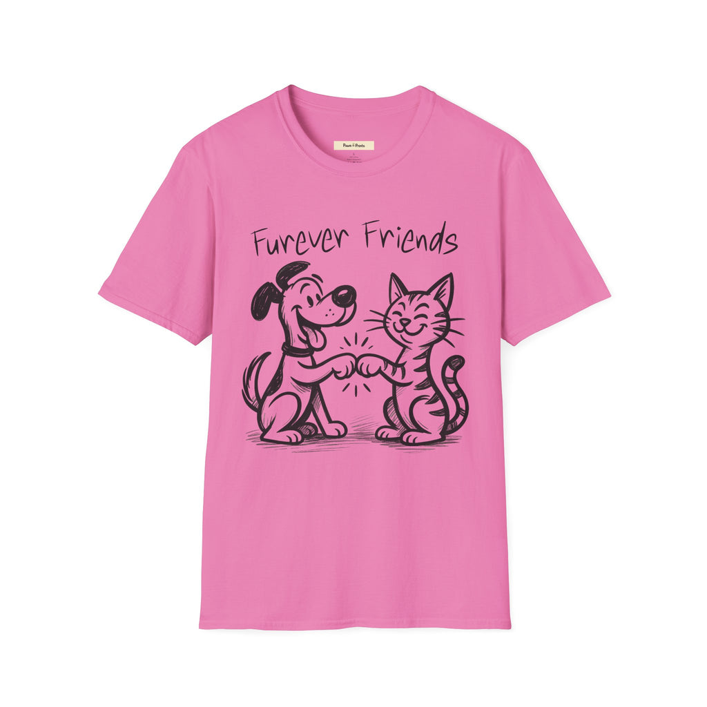 Furever Friends- Cat and Dog T-Shirt