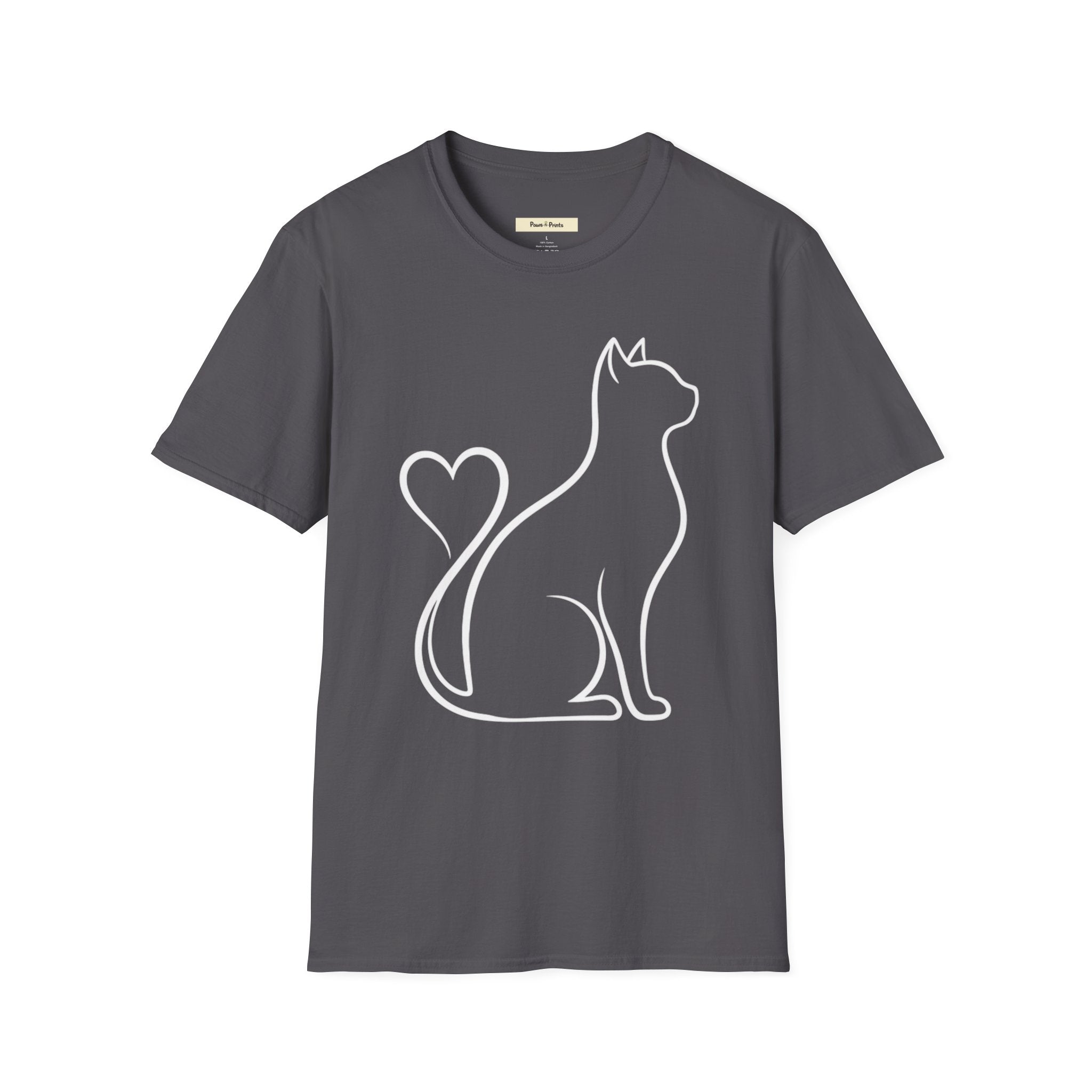 Cat Heart Tail T-Shirt