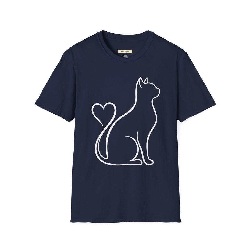 Cat Heart Tail T-Shirt