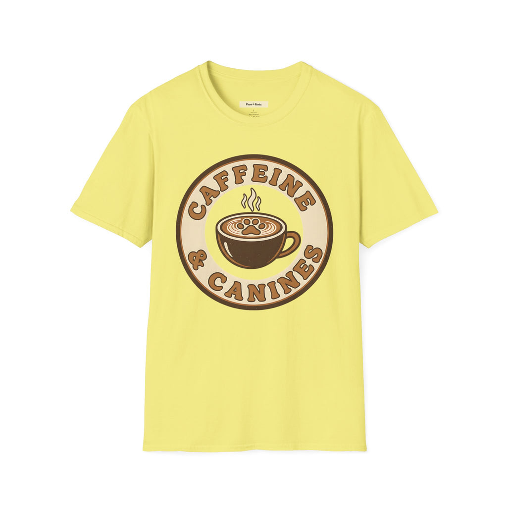 Caffeine & Canines Dog T-Shirt