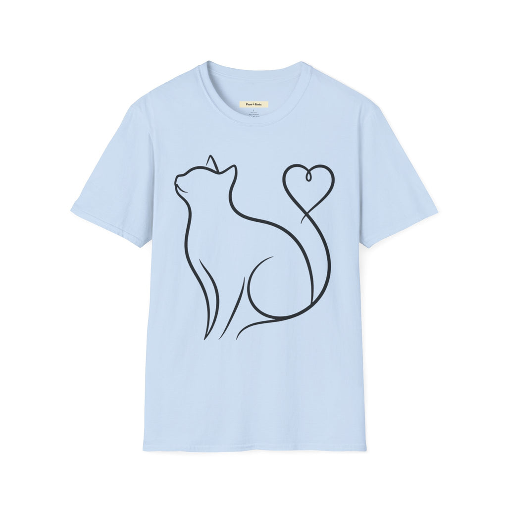 Heart Tail Cat T-Shirt