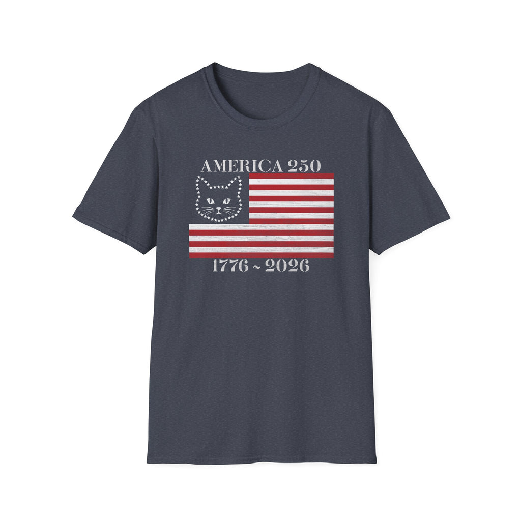 America 250 Kitty Flag- Navy T-shirt