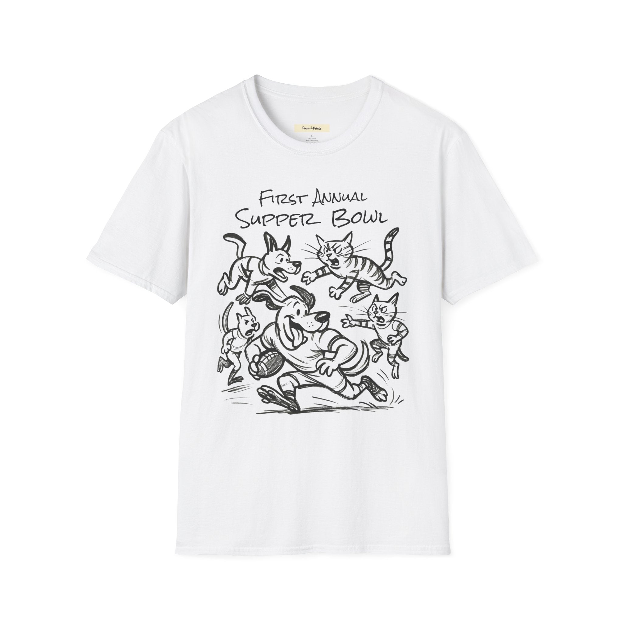 First Annual Supper Bowl- Dog and Cat T-Shirt