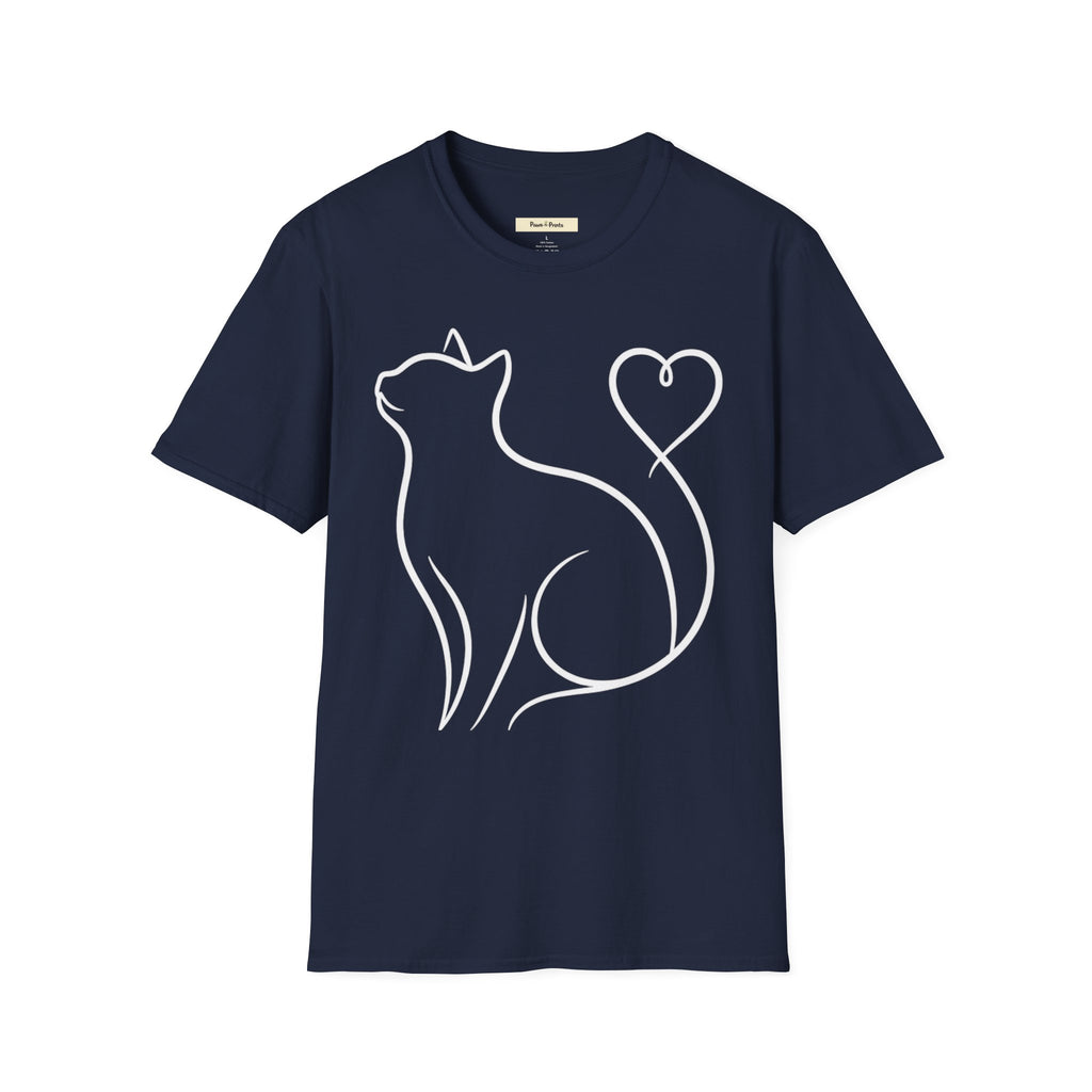 Heart Tail Cat T-Shirt
