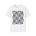 Dog Paw Chess Board T-Shirt