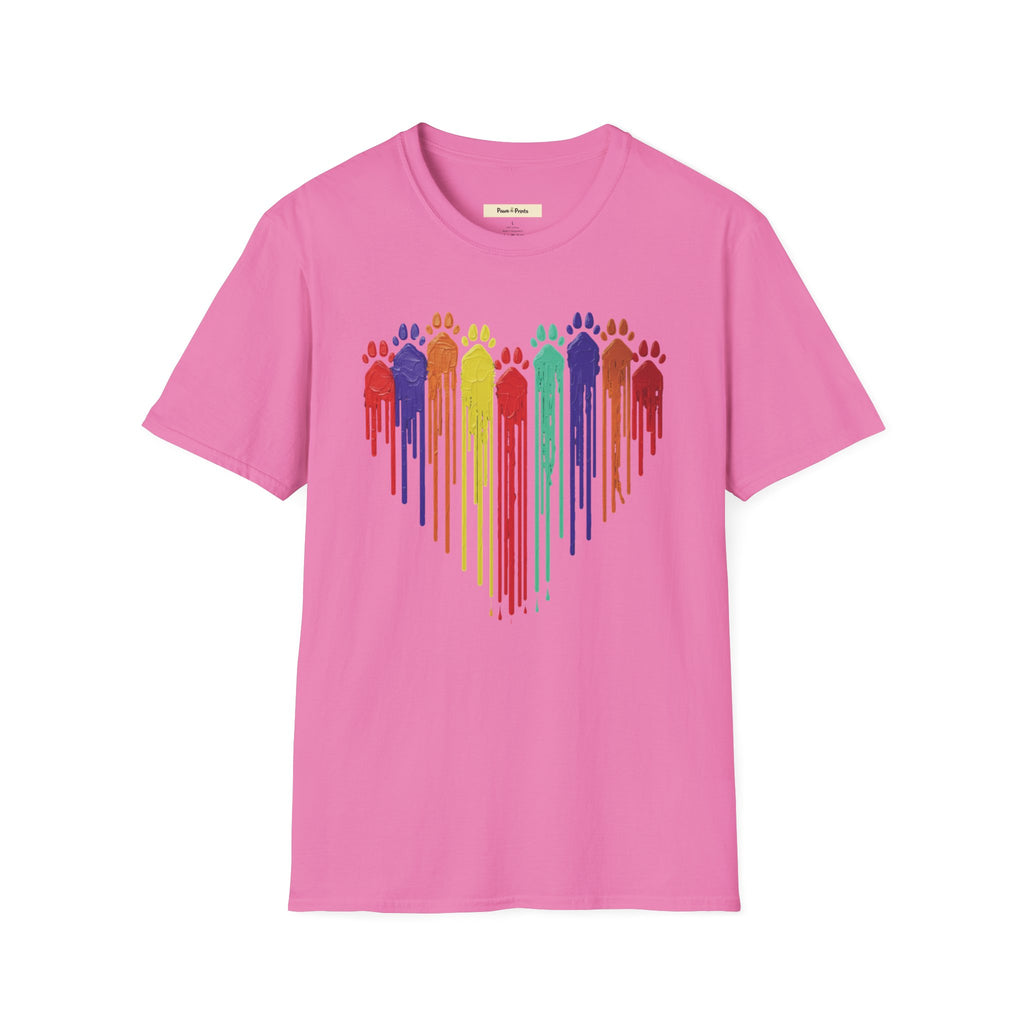 Dog Paws in Paint T-Shirt