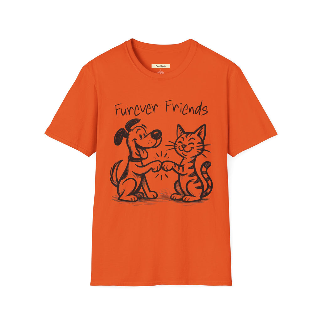 Furever Friends- Cat and Dog T-Shirt