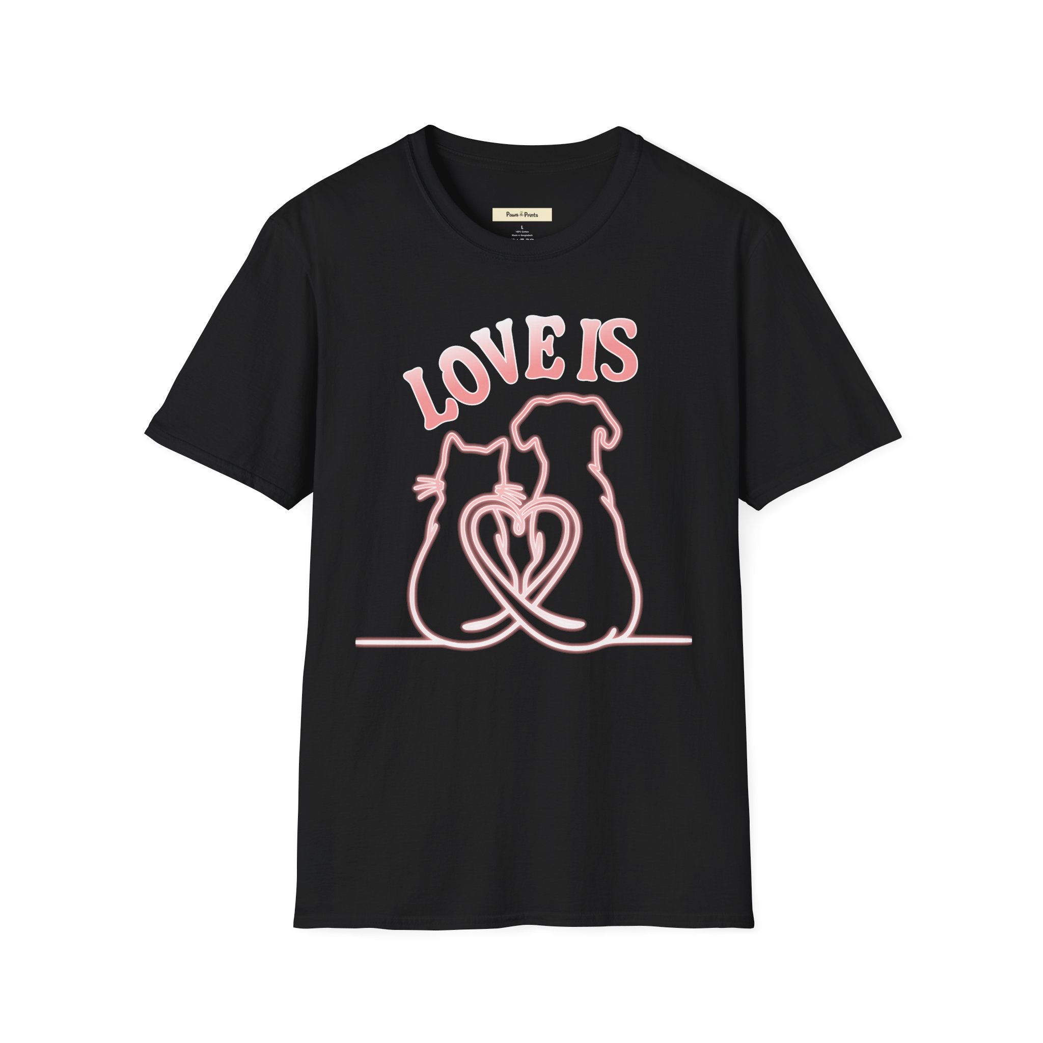 Love is- Cat and Dog T-Shirt