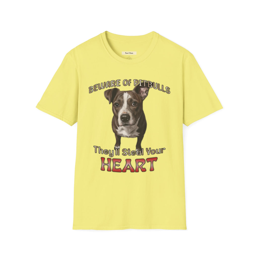 Beware of Pitbulls Dog T-Shirt