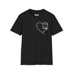 Cat Faced Heart T-Shirt