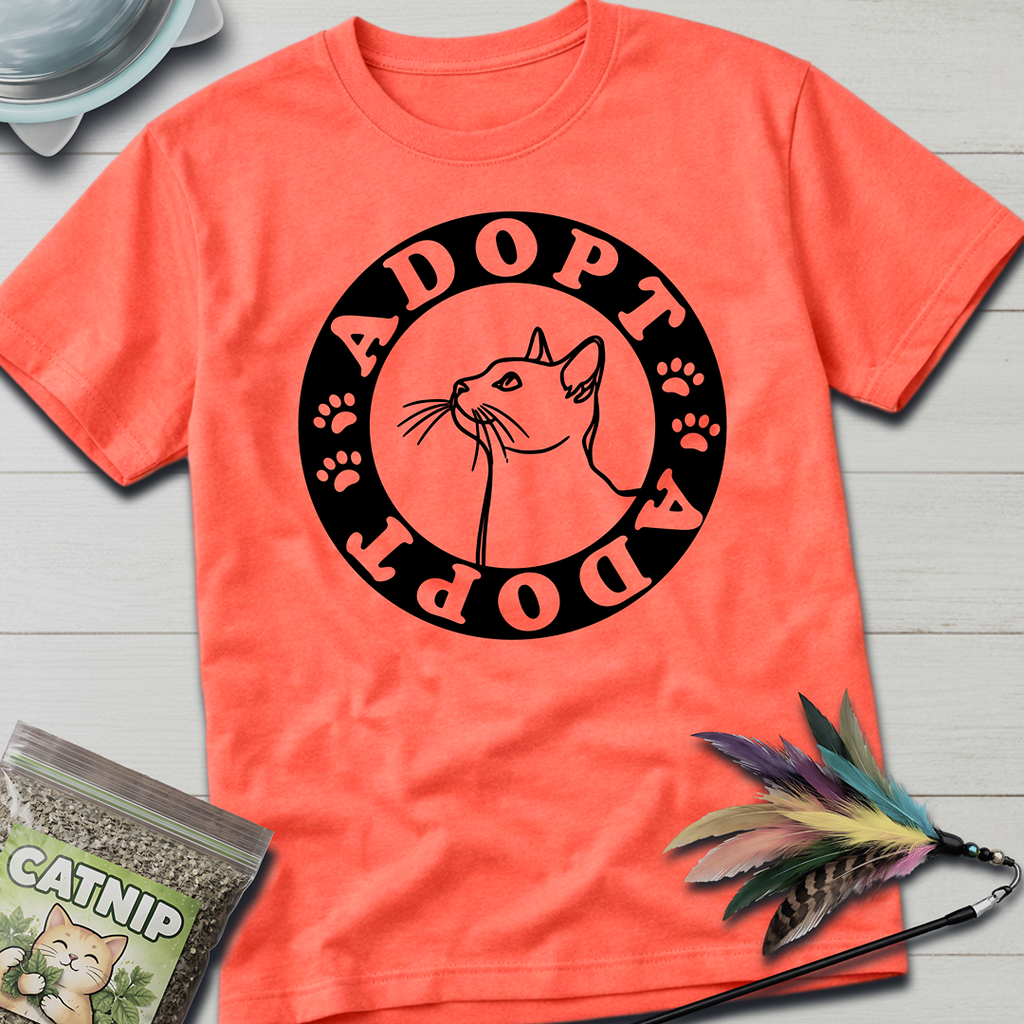 ADOPT Cat T-Shirt