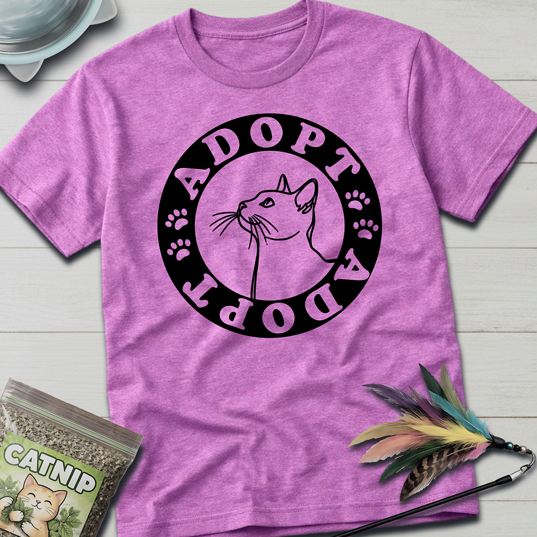 ADOPT Cat T-Shirt