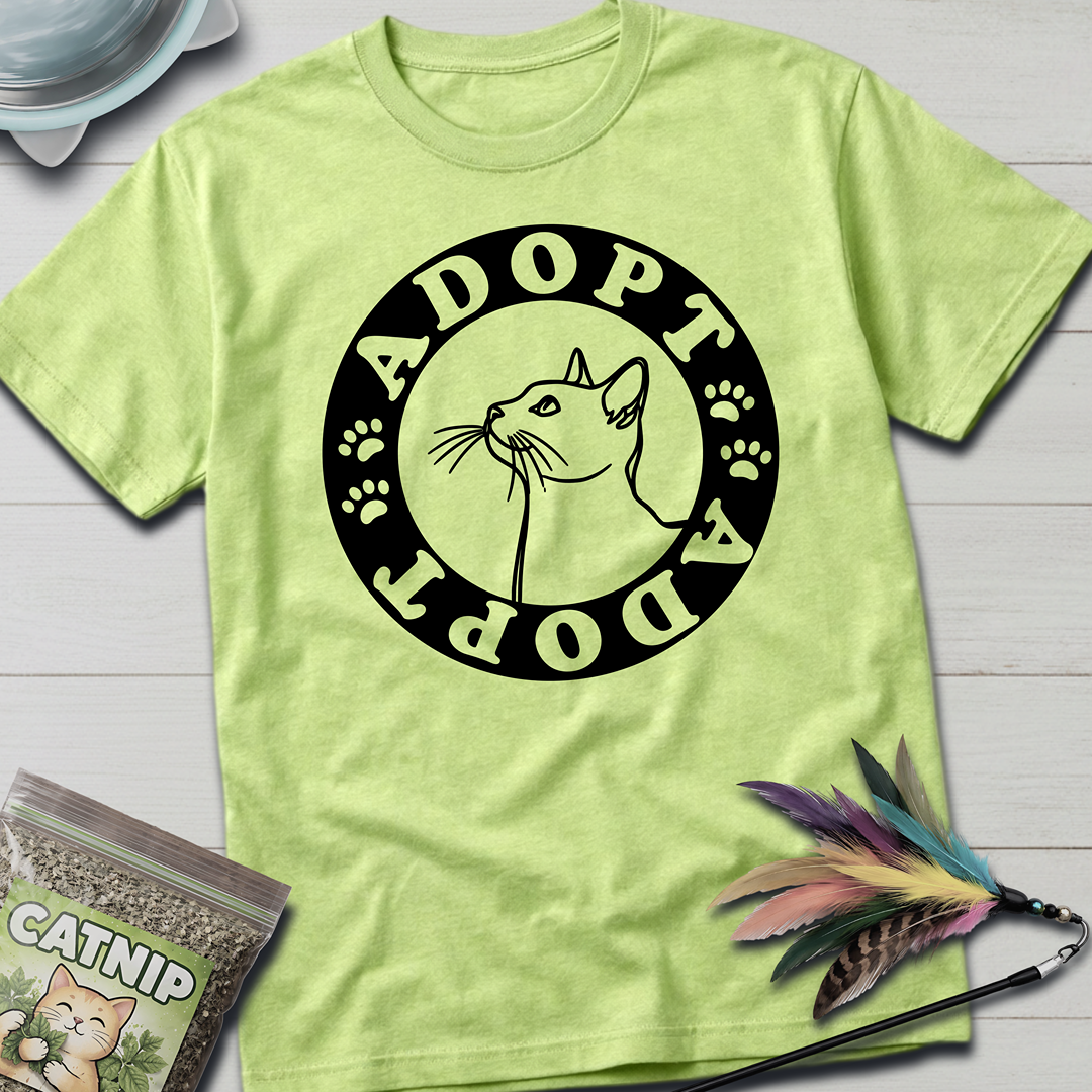 ADOPT Cat T-Shirt