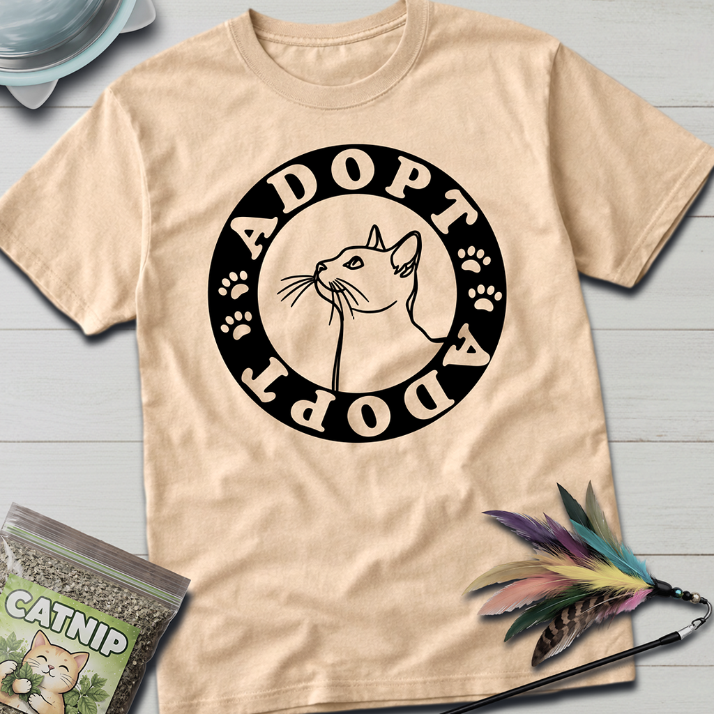 ADOPT Cat T-Shirt