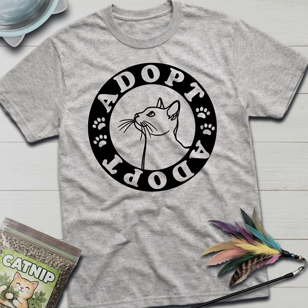 ADOPT Cat T-Shirt