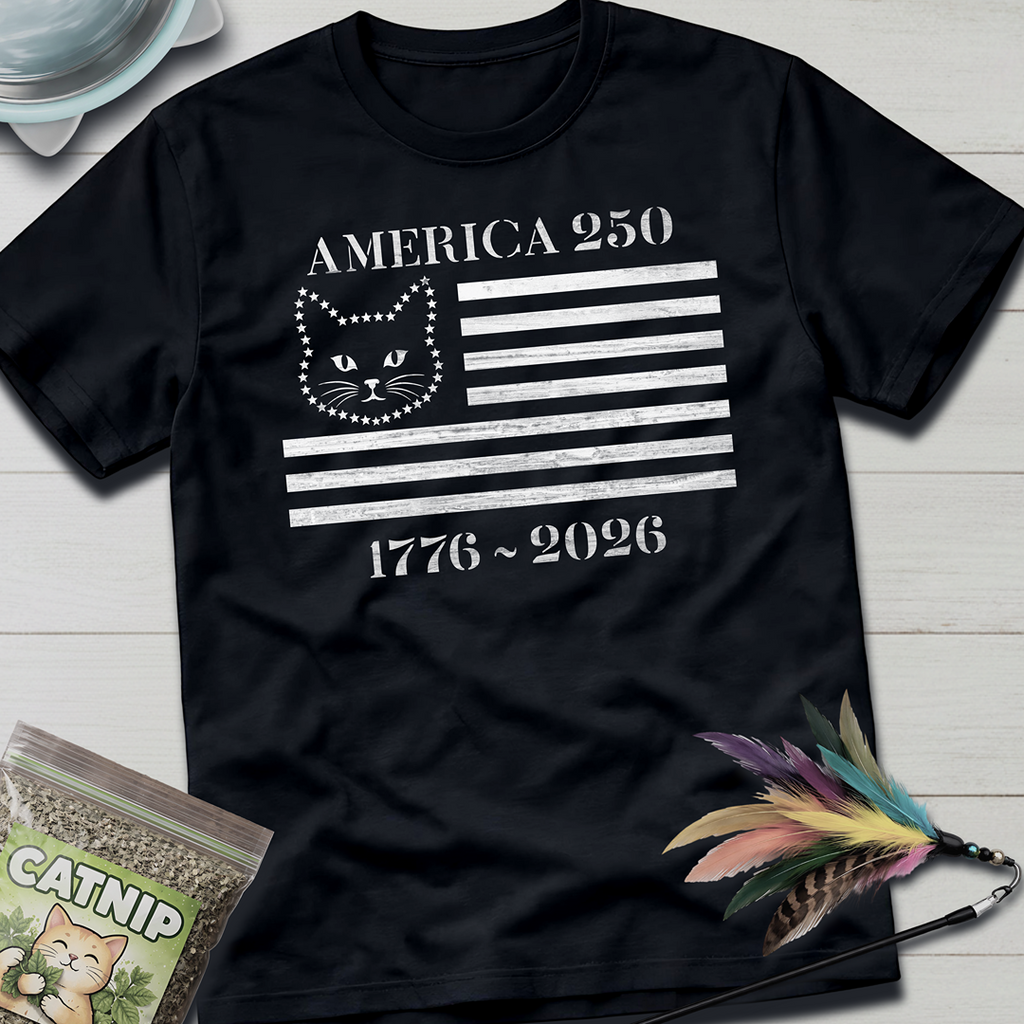 America 250 Kitty Flag T-shirt