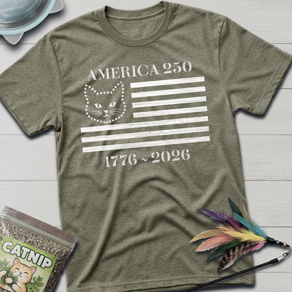 America 250 Kitty Flag T-shirt