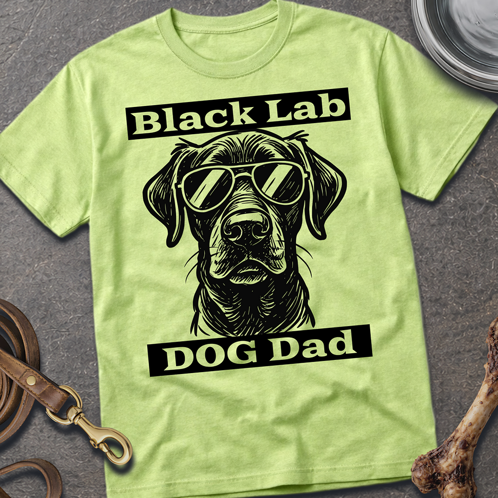 Black Lab Dog Dad T-Shirt