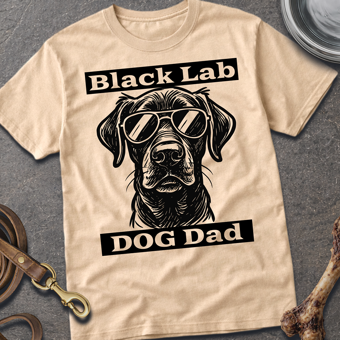 Black Lab Dog Dad T-Shirt