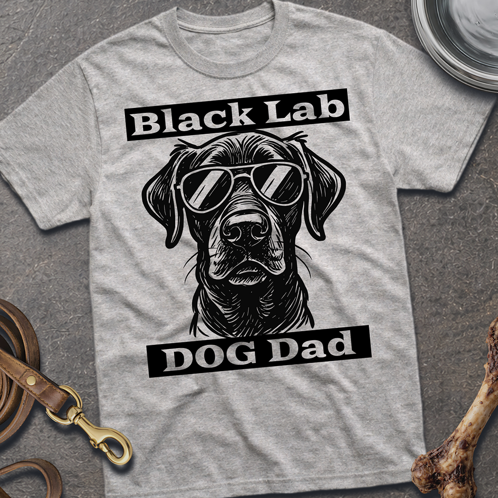Black Lab Dog Dad T-Shirt