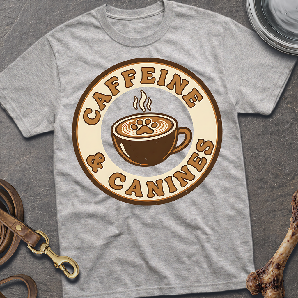 Caffeine & Canines T-Shirt