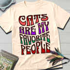 Cats Are My Favorite People T-Shirt