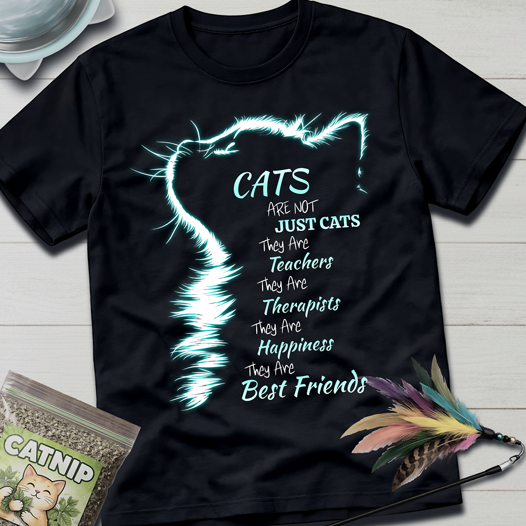 Cats Are Not- Blue Glow T-Shirt