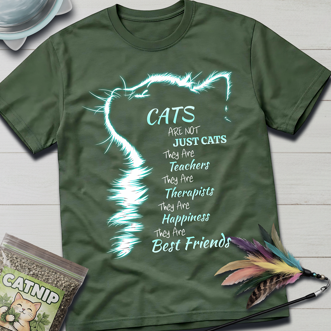 Cats Are Not- Blue Glow T-Shirt