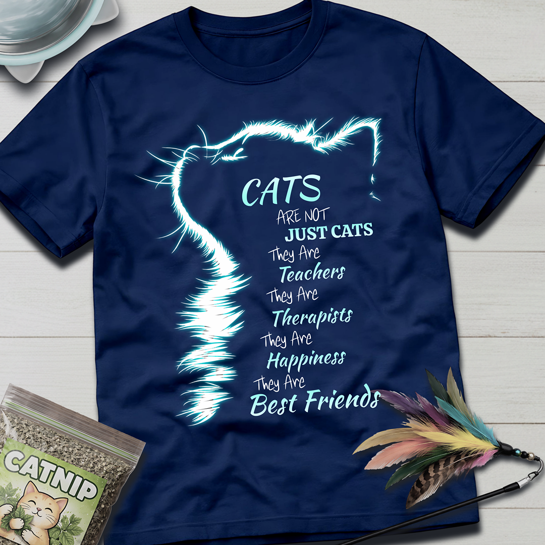 Cats Are Not- Blue Glow T-Shirt