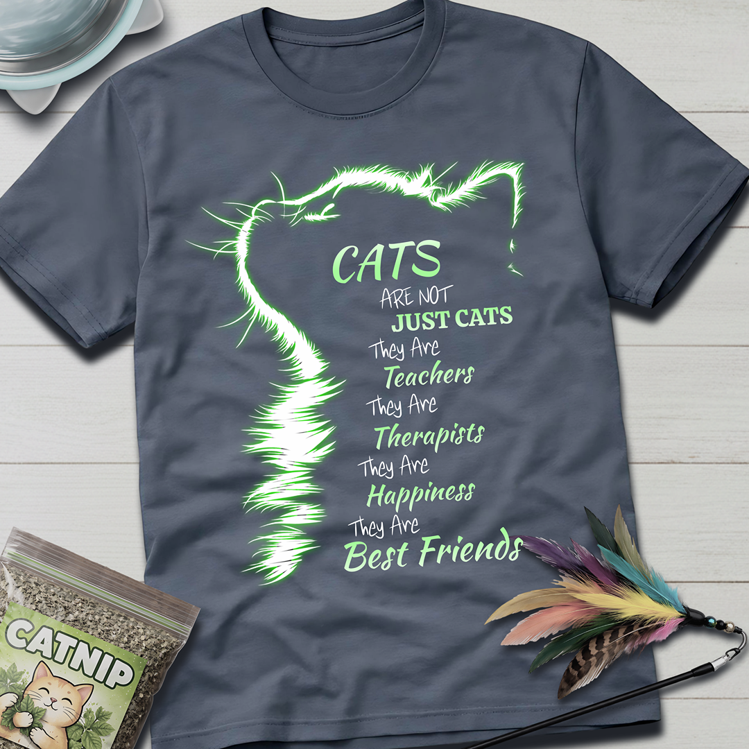 Cats Are Not- Green Glow T-Shirt