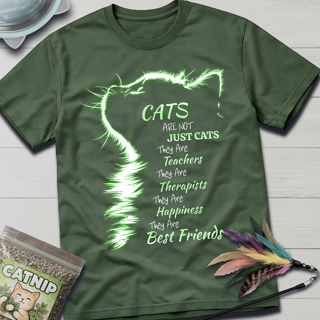 Cats Are Not- Green Glow T-Shirt
