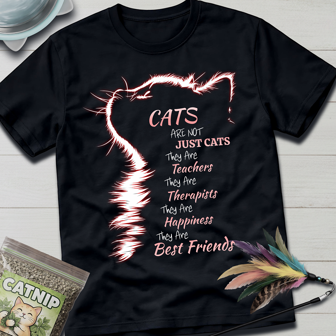 Cats Are Not- Pink Glow T-Shirt