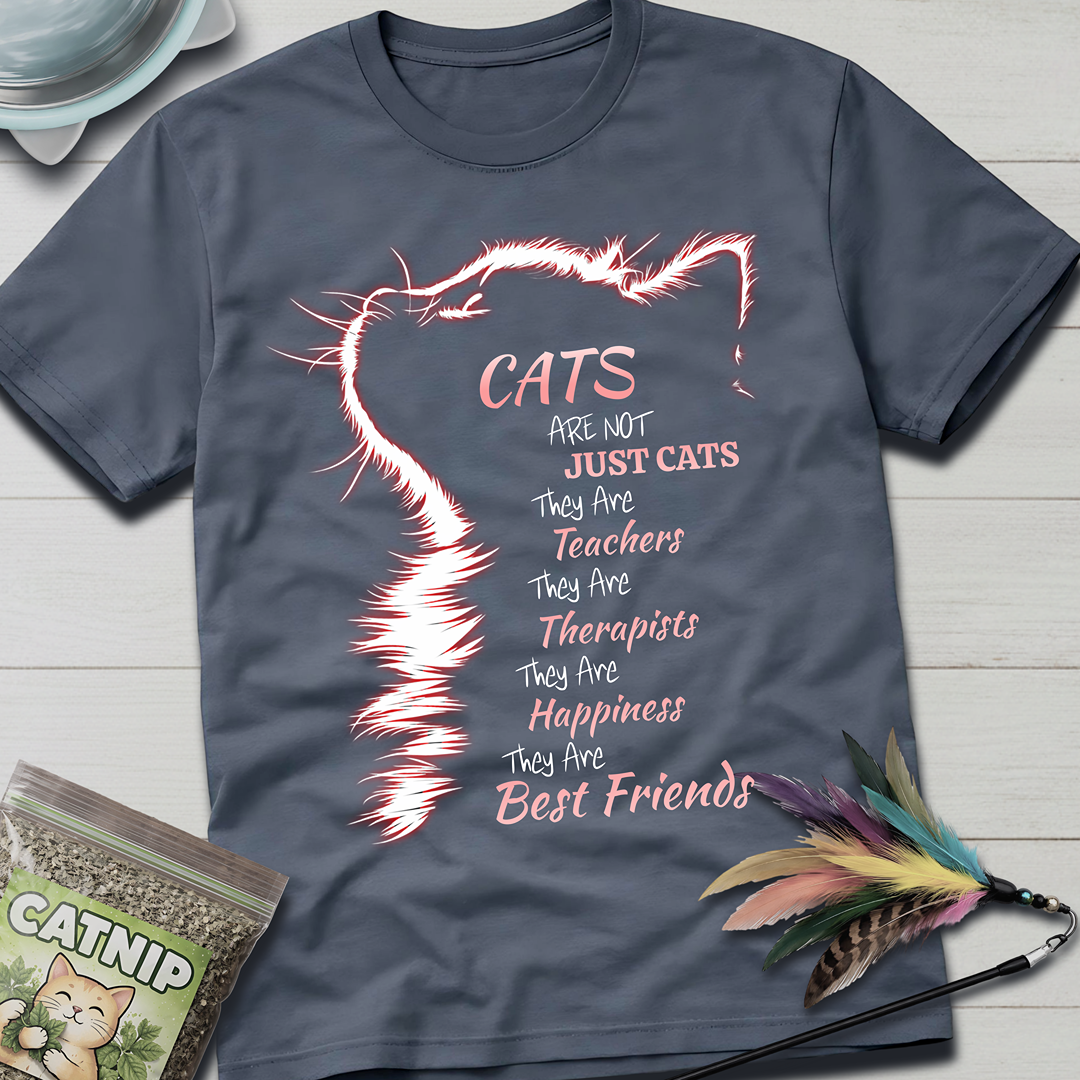 Cats Are Not- Pink Glow T-Shirt