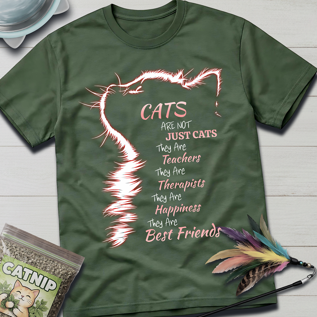 Cats Are Not- Pink Glow T-Shirt