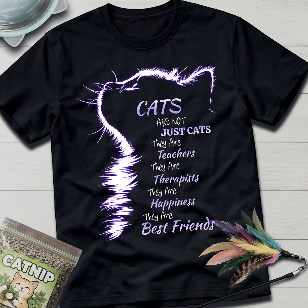 Cats Are Not- Purple Glow T-Shirt