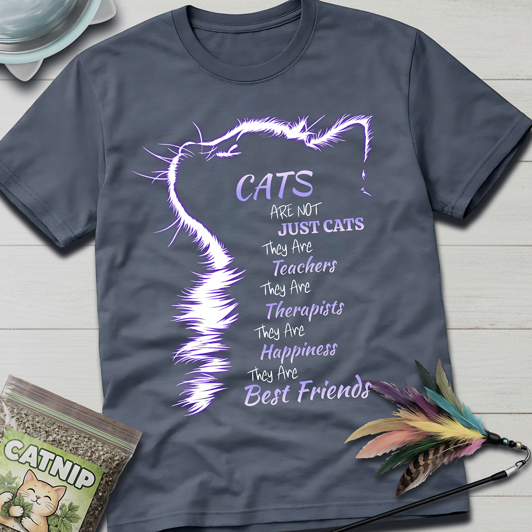 Cats Are Not- Purple Glow T-Shirt