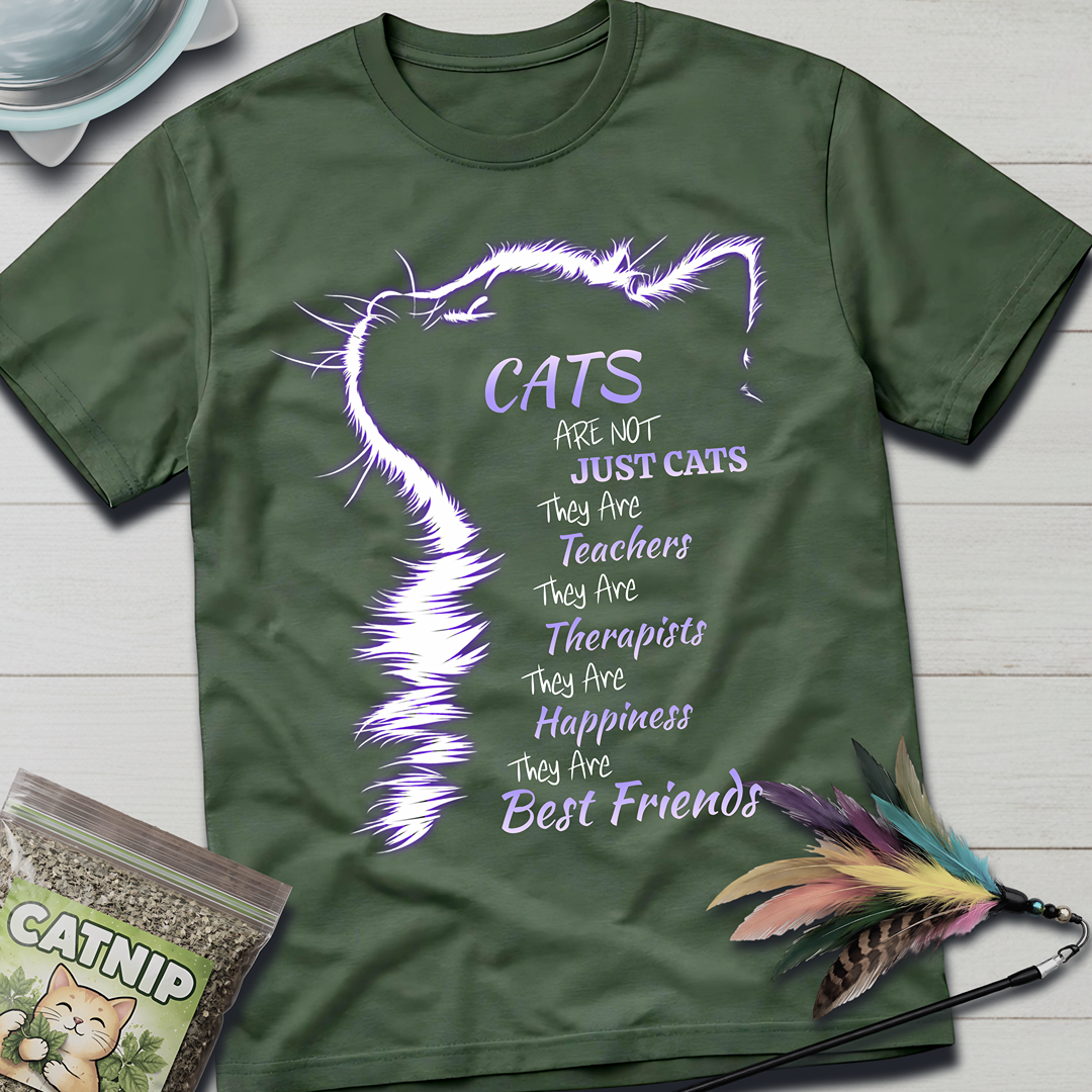 Cats Are Not- Purple Glow T-Shirt