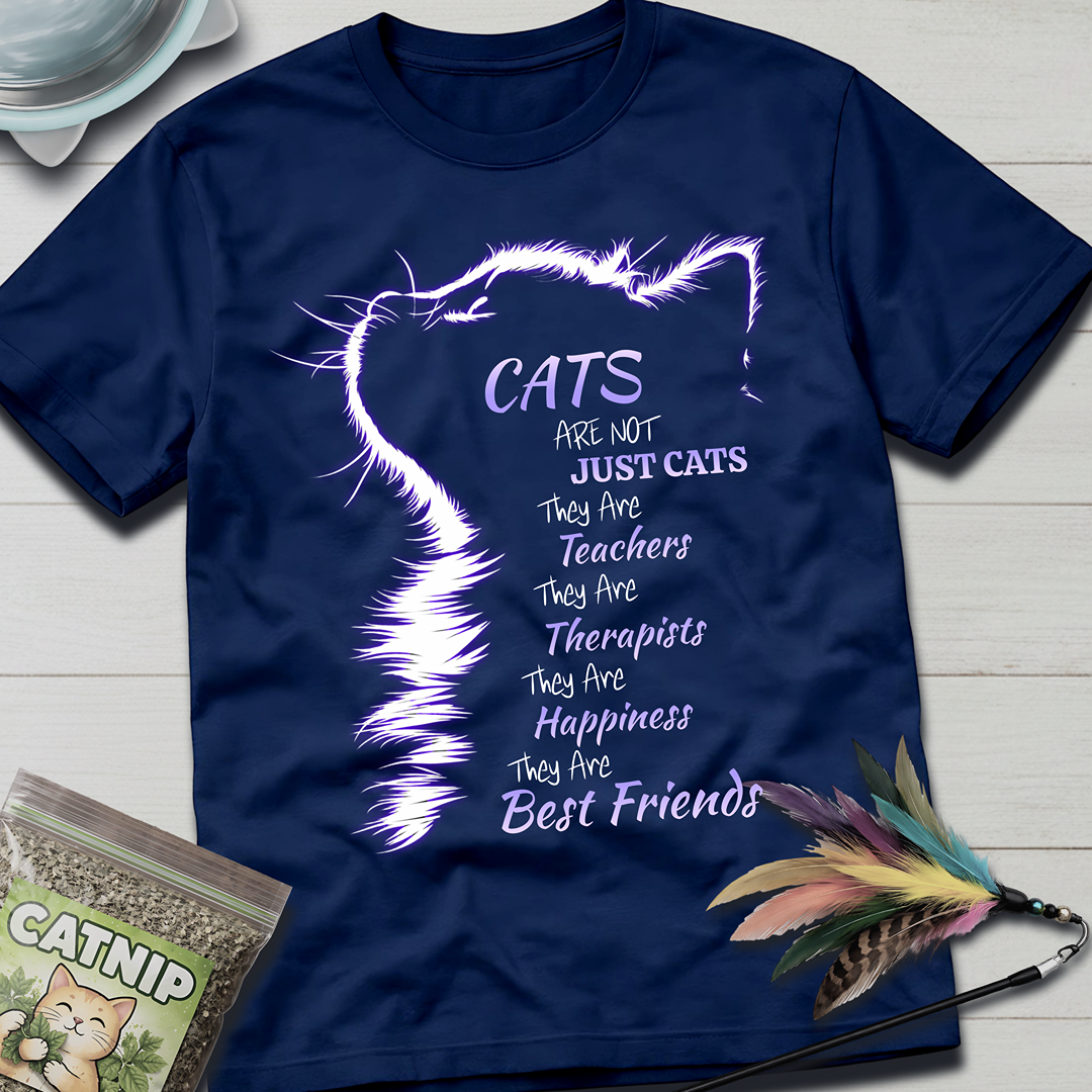 Cats Are Not- Purple Glow T-Shirt