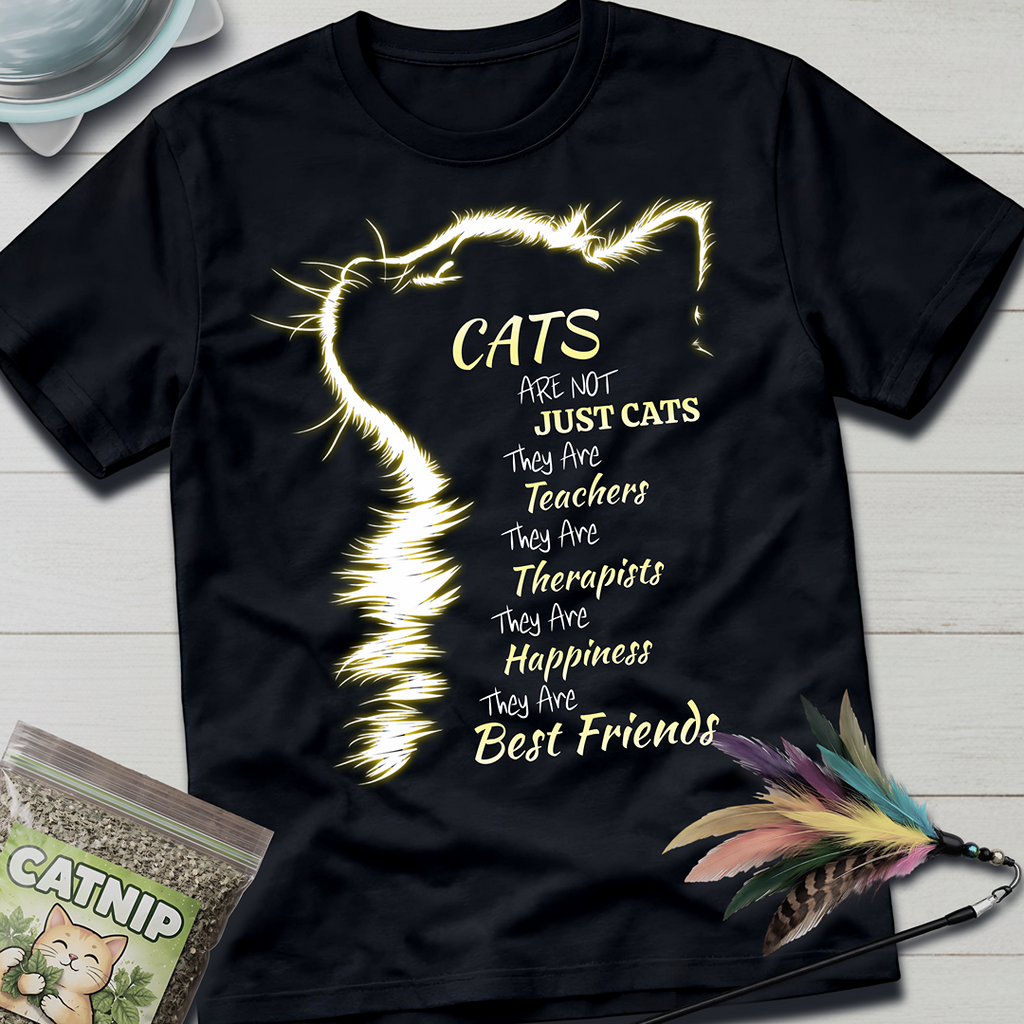 Cats Are Not Just Cats- Yellow Glow T-Shirt